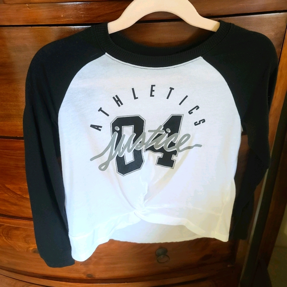 Girls Tshirt with Twist Tie Front